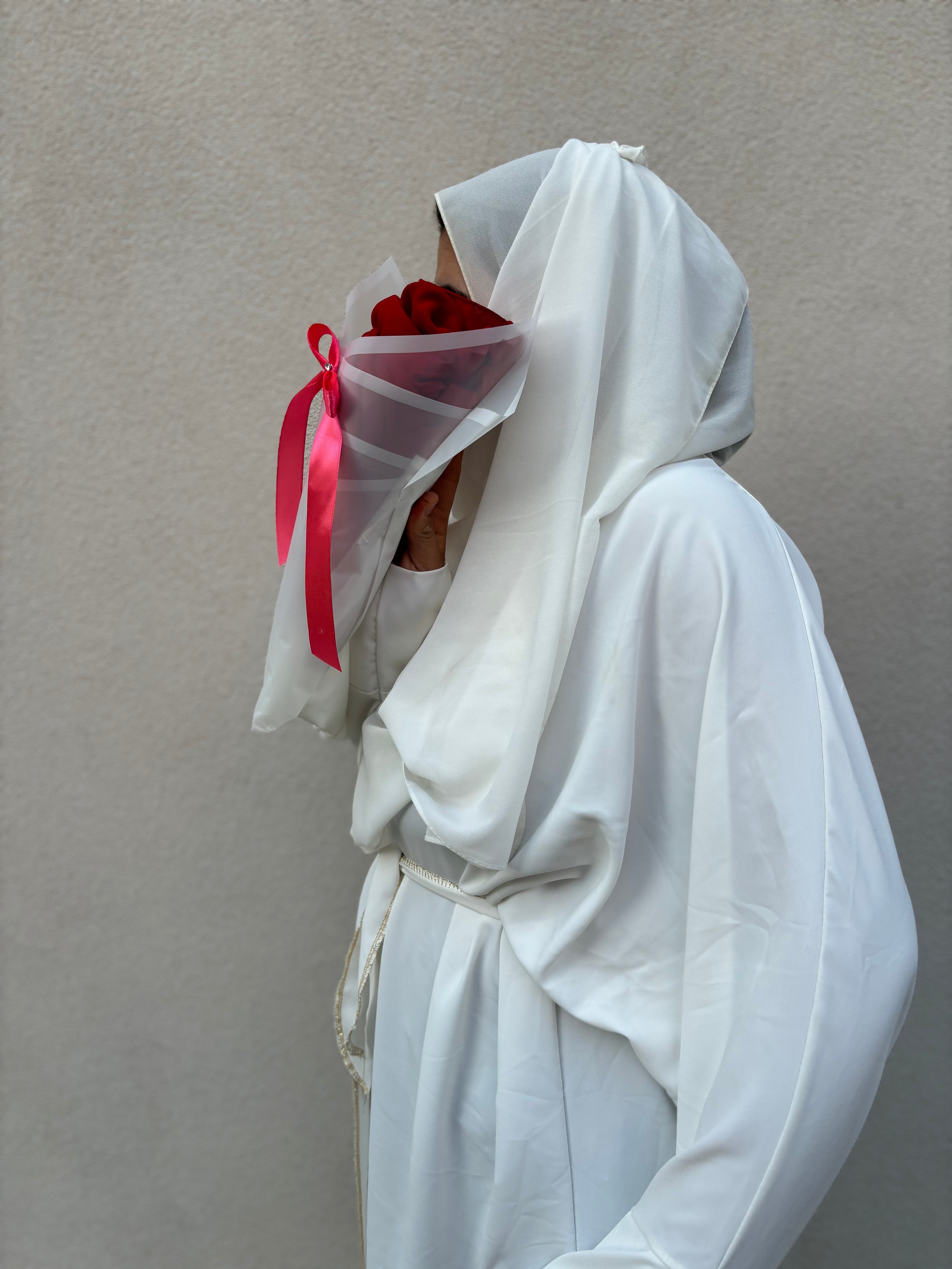 1 HIJAB BOUQUET ROSSO