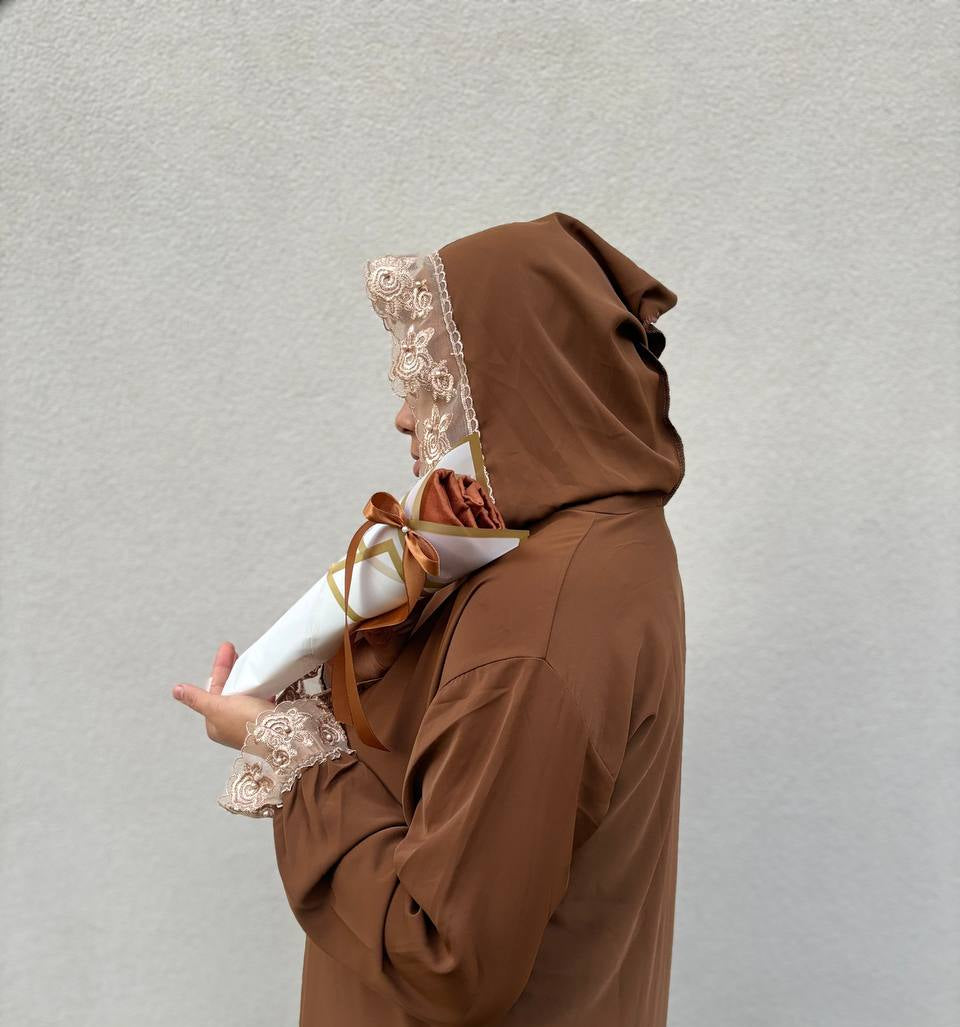 1 HIJAB MARRONE
